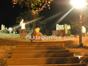 Statue park in Shilpgram Udaipur.
