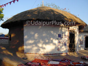 The artisan's village Shilpgram in Udaipur.